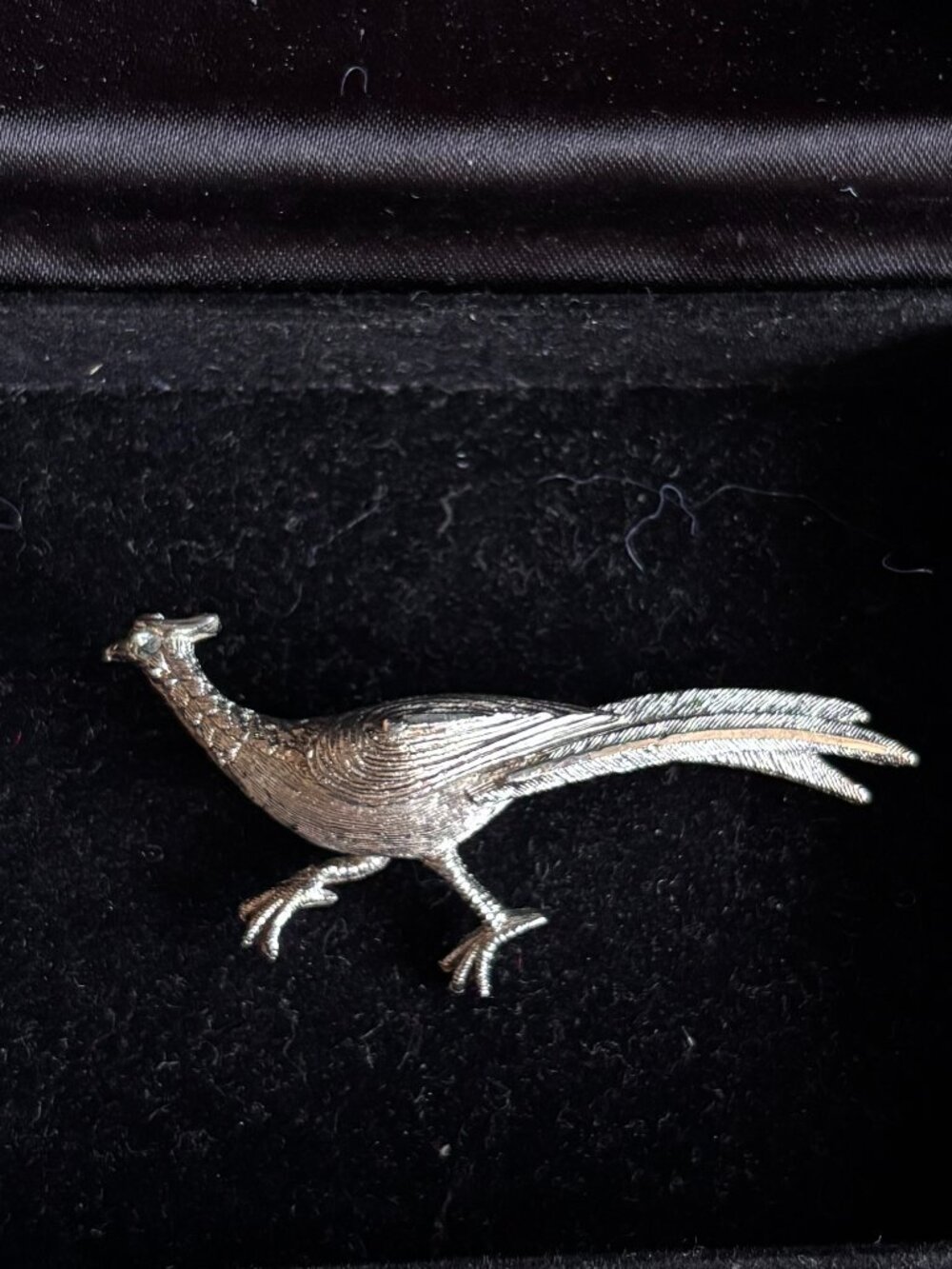 Vintage Road Runner Pheasant Brooch Pin